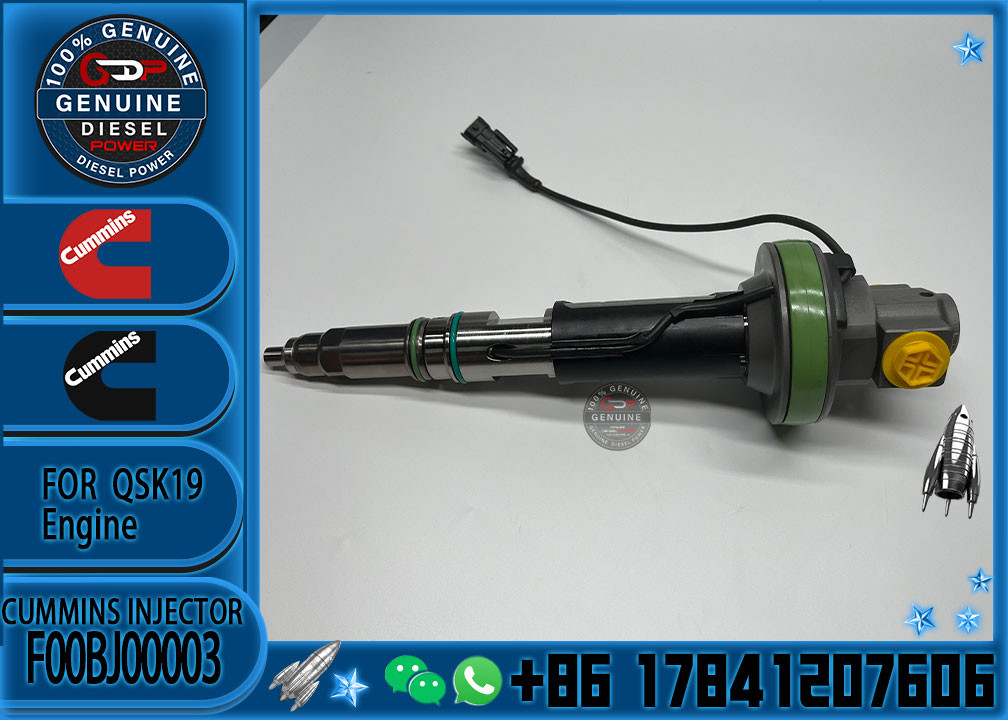 Real Fuel Injector Assembly F00BJ00003 For Cummins Engine QSK19 Series