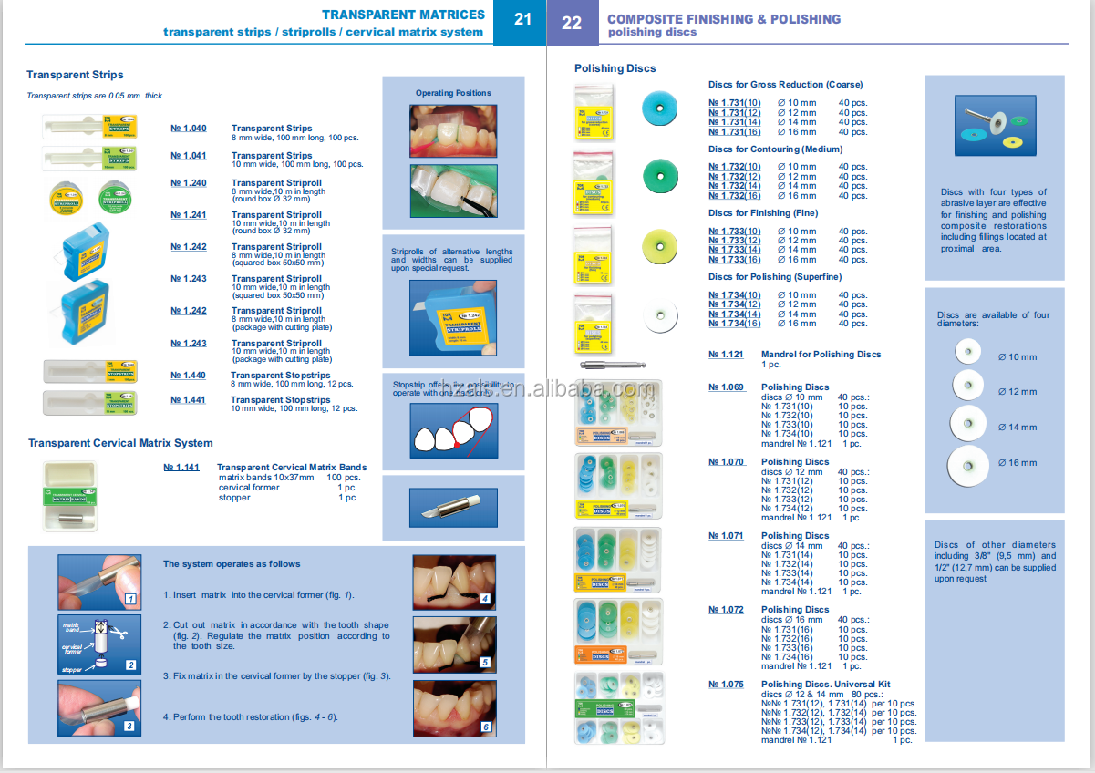 Instrument Classification Class II Dental Premolar Transparent Contoured Matrices Combined with Clamp TOR VM/ TOP BM 1.094