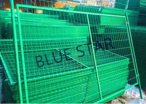 China Highways Green Metal Fencing , High Strength Welded Galvanised Mesh Fencing wholesale