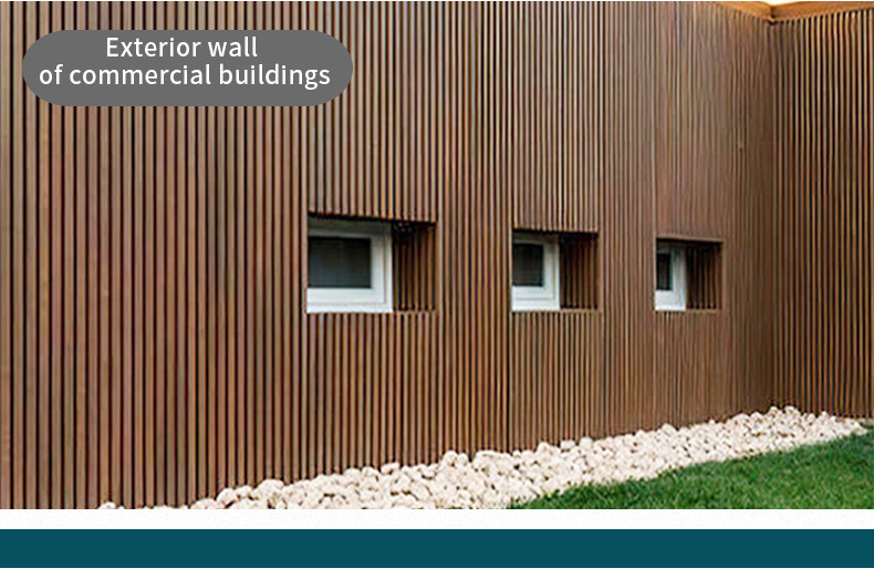 Hight Quality Hollow Fence Fluted Co-extrusion Decorative Wood Plastic Composite Wpc Outdoor Wall Panel Cladding