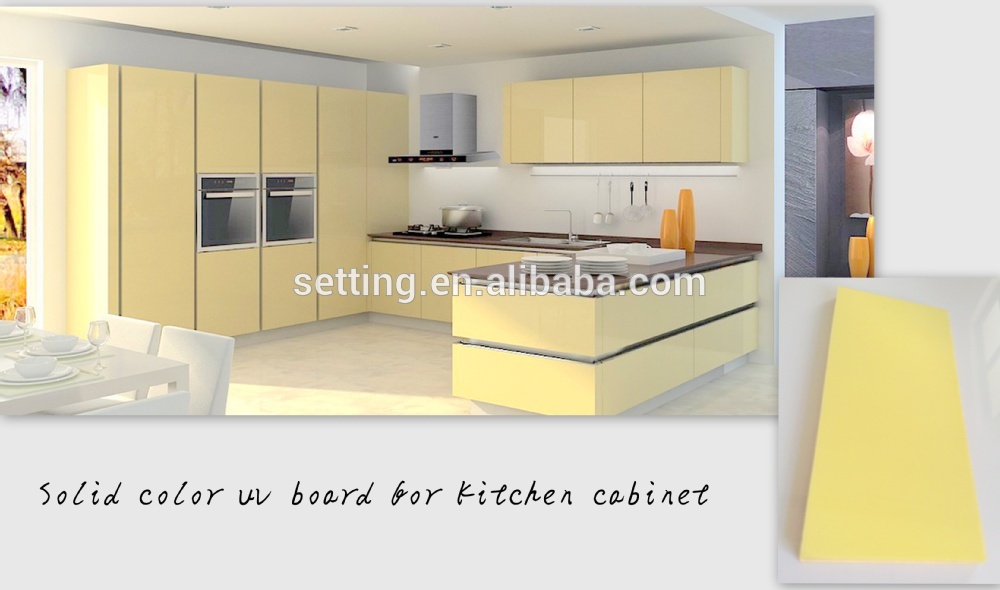 Mocha color high gloss mdf panel for kitchen cabinet