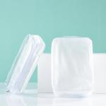 Promotional Clear Frosted Plastic Heat Seal Zipper Makeup Bag
