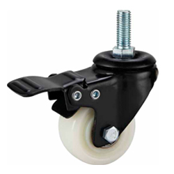 light duty 2 inch white PP caster, 2.5 inch, 3 inch PP castor, swivel PP caster