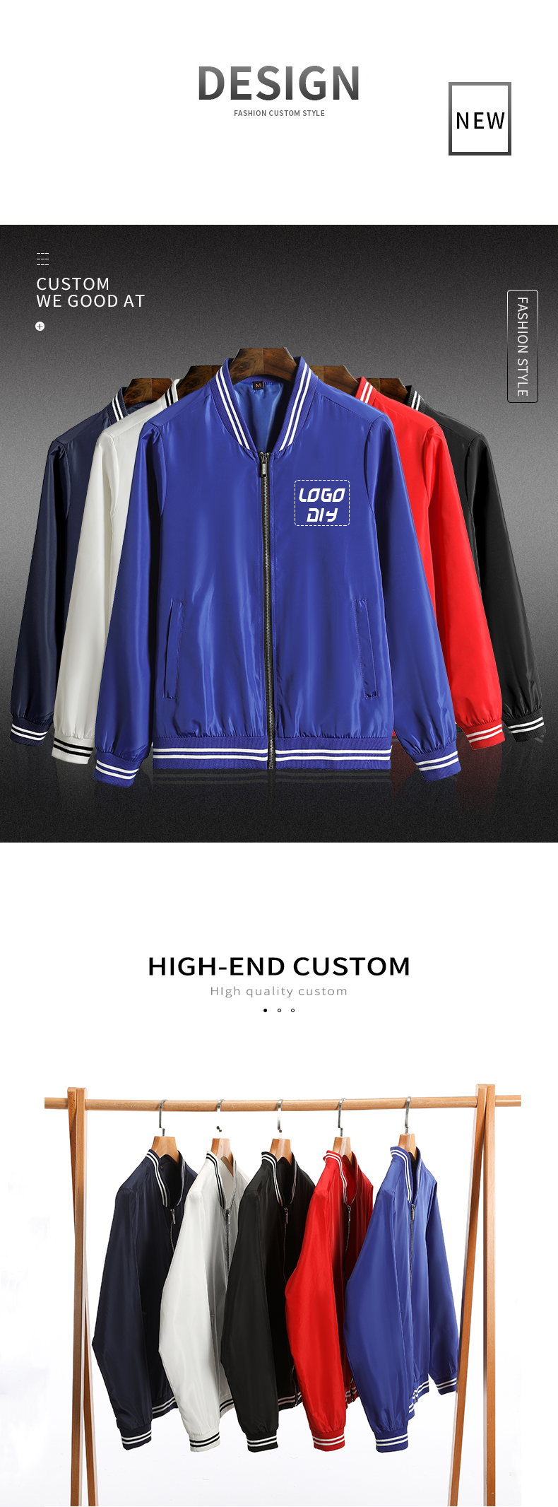 Custom Logo Spring Autumn Stain Casual Sports Coats Pilot fPlain Winter Men's Loose Big Plus Size Baseball Uniform Bomber Jacket