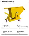 1.5CY Self Dumping Hopper Metal Forklift Dumping Bin