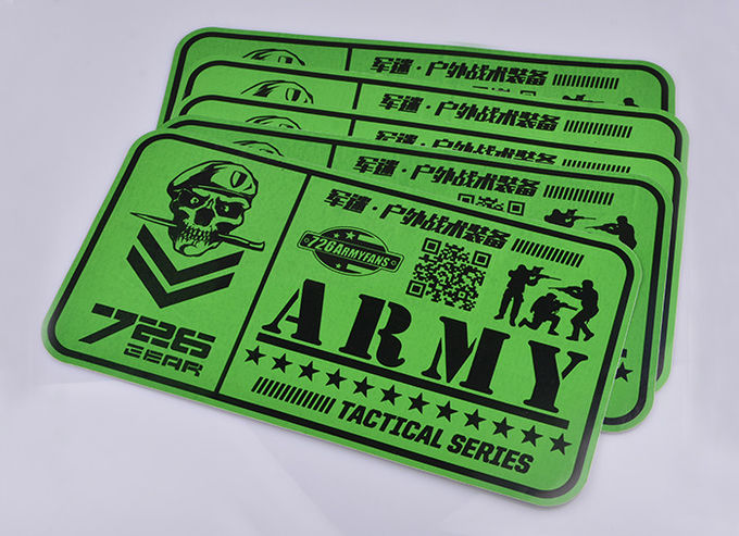 Custom printed green and black color outdoor UV resistant army tactical series advertising sticker decal