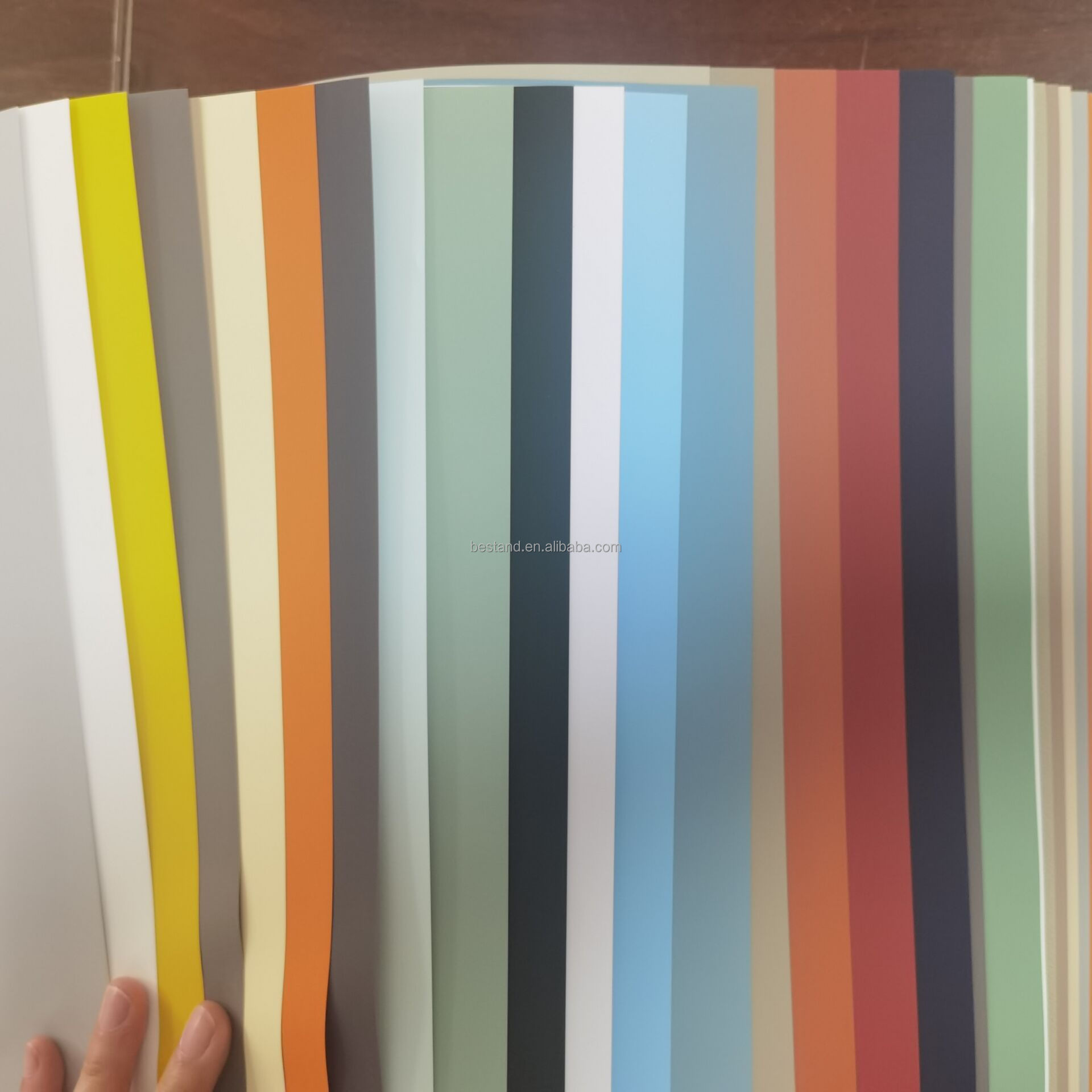 200m-400m PVC Laminated Film Embossed Stained PVC Self Adhesive Foil