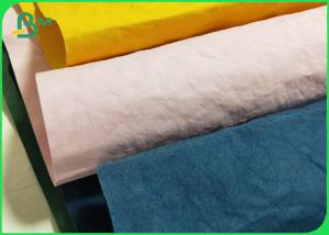 China USA Silver Black Plicated Kraft Paper Fabric Good Texture Soft Making Bag wholesale