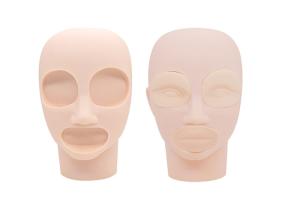 China 3D Permanent Makeup Fake Tattoo Practice Skins Tattoo Head Practice Skin wholesale