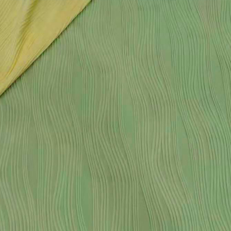 Strip Plain Dyed 165cm 250gsm Stretch Knitted Fabric Crinkle polyester jersey material