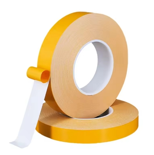 Double Sided BOPP Tape with 90um Thickness 14 N/25mm Adhesion and 70 N/25mm Tensile Strength