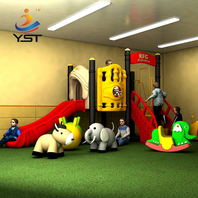 Sandblasting Inflatable Childrens Plastic Slide Anti Aging