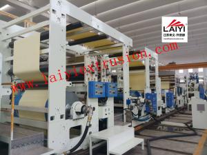 China Sheet Extrusion Coating Double Sided Laminating Machine With Cutter wholesale