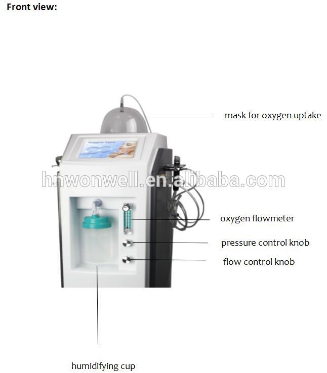 4 in 1 water deep clean skin rejuvenation vertical oxygen jet machine