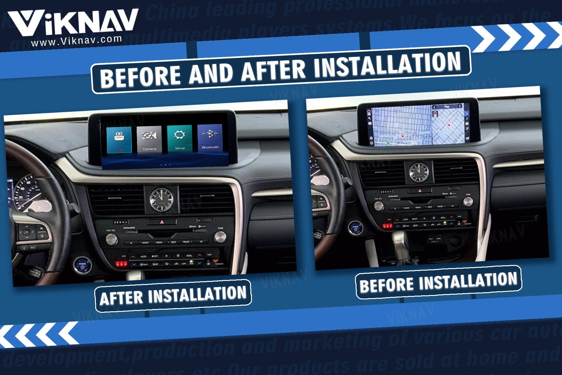 Viknav Fit For Original Car 12.3Inch Screen Linux System For Lexus RX 2020 2021 2022 Wireless Apple CarPlay Android Auto