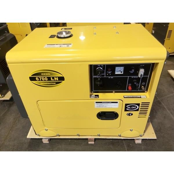 5W Air Cooled Silent Diesel Generator Unit AC Single Phase , 158Kg Weight
