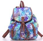 Vintage European and American fashion printing ladies casual shoulder bag