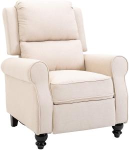 China Modern Manual Recliner Living Room Armchair Sofa With Retractable Footrest wholesale