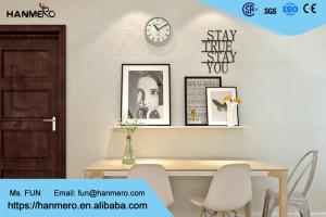 China Beige Non Woven Wallcovering Paper , Modern Striped Wallpaper For Bedroom And Living Room wholesale