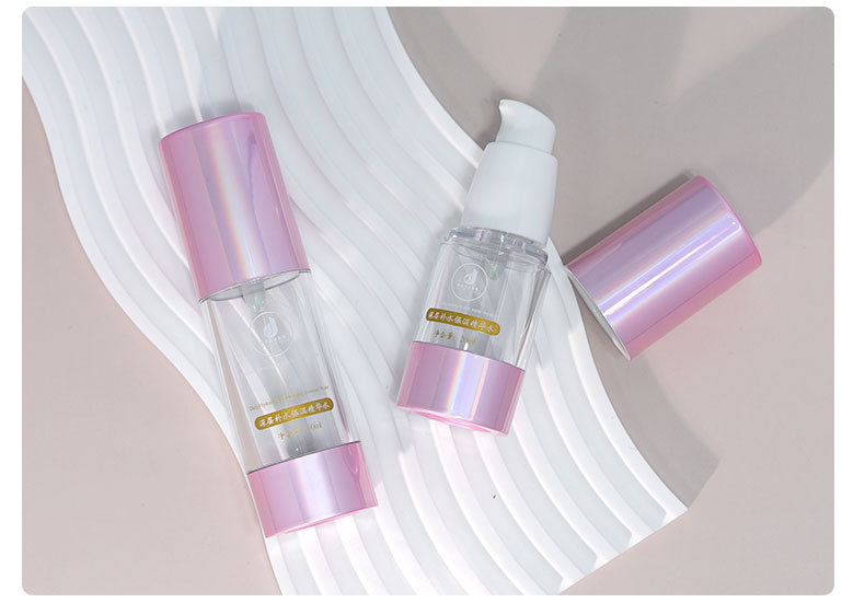 60ml Airless Bottles Pink Essential Oil Spray Bottle Transparent With Customized Logo Printing