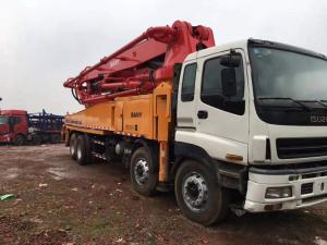 China 2011 Year Second Hand Truck 46 Meter Isuzu，Sany Brand Red And White Pump wholesale