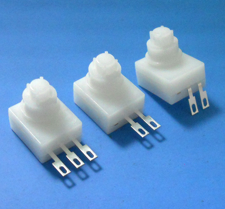 Thru - Hole Momentary Button Switch Copper Terminal With Silver Plate