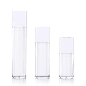 China Twist Up Airless Bottle Travel Size 15ML 30ML 50ML For Foundation Serum wholesale