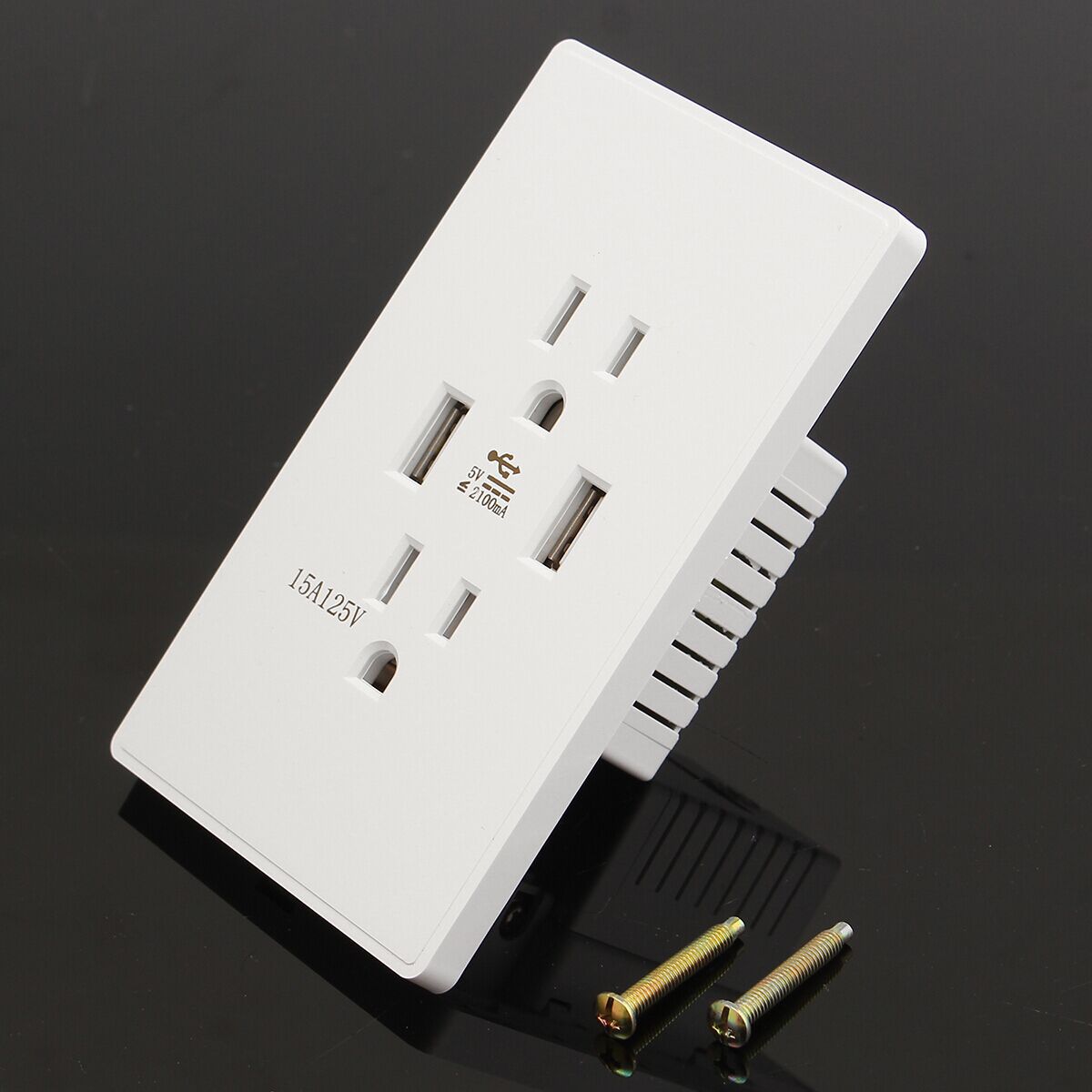 South America Standard USB Wall Outlet Sockets for Residential / General-Purpose