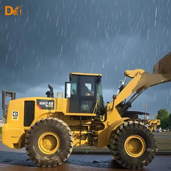 Second Hand Front Loader Cat950h Used Engineering Loader Yellow Colour Road Building