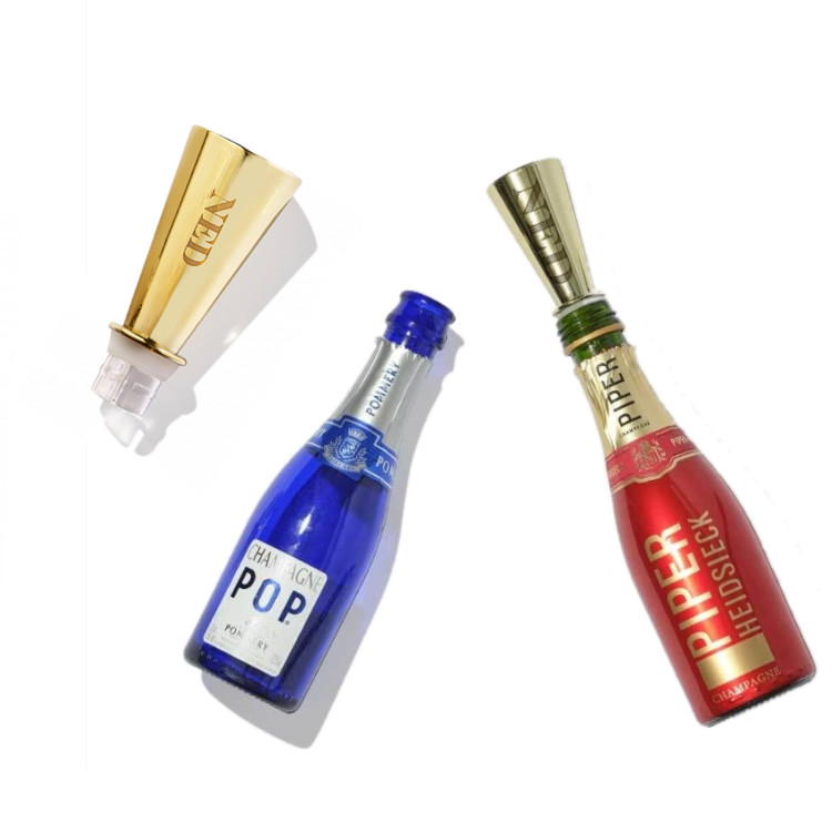 Reusable Plastic Silicone Prosecco Sippers Wine Champagne Bottle Sipper Pourer