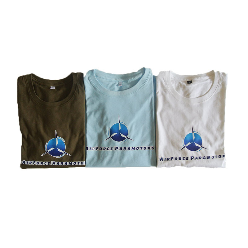 Custom T shirt for paramotor school paragliding school paramotor lesson fly team cheap price fast delivery