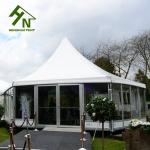 Outdoor Exhibition Hexagon Marquee Tent PVC Resistant Roof For White Events