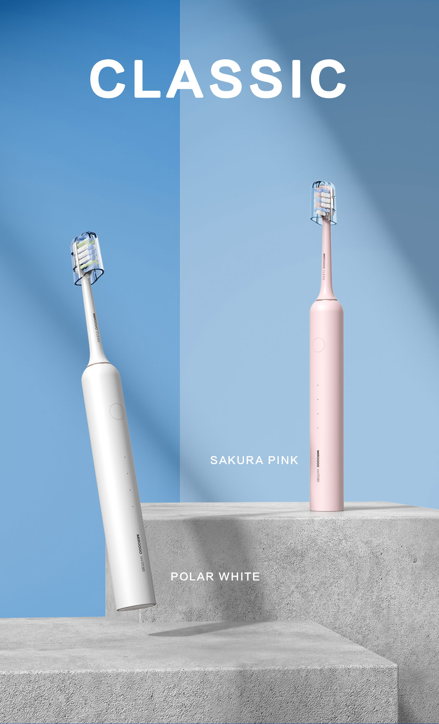 IPX7 Soft Bristles Rotating Electric Toothbrush Rechargeable For Gum Protection