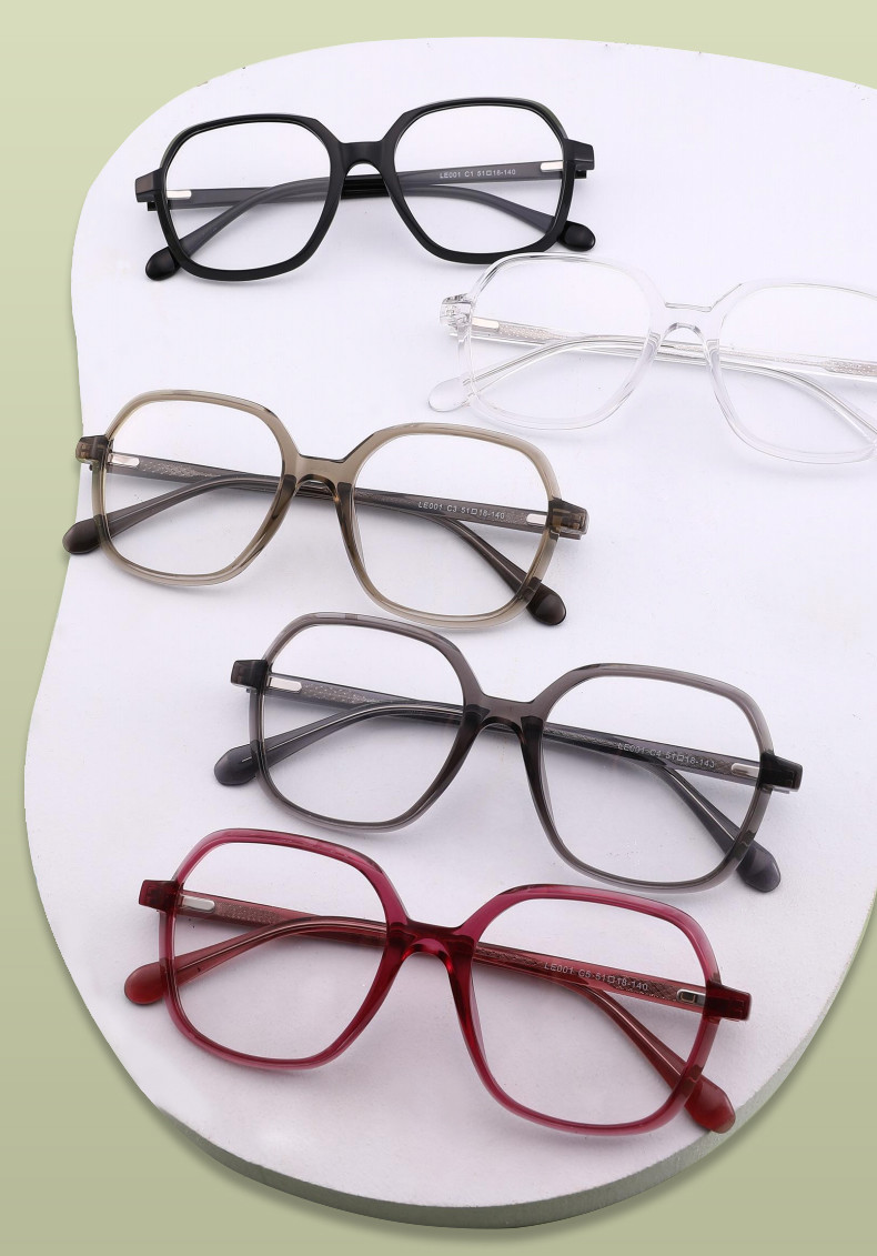 Retro Large Men'S Acetate Eyeglasses Frame Oversize Optical 140 Mm