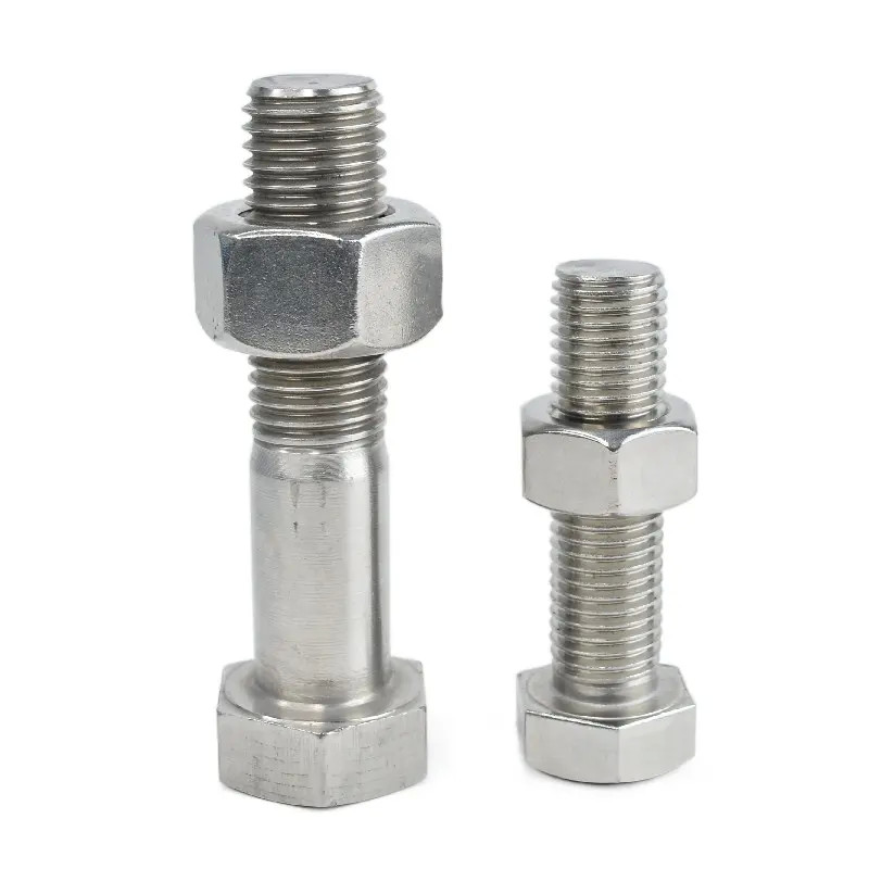 Stainless Steel Bolts And Nuts DIN933 DIN931 SS304 M30 x 100mm Hexagon Head Bolts