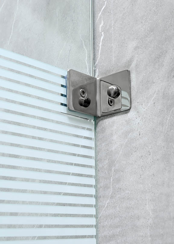 Affordable Shower Enclosures With White Printing Glass And Aluminum Frame
