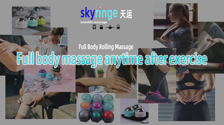 Resin Hand Held Massage Roller Ball Manual control Customized Logo