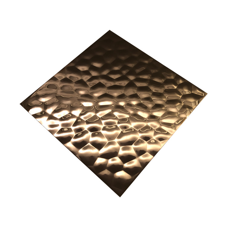 316l Stamped Stainless Steel sheet Water Ripper Finished For Ceiling Decoration