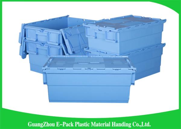 Warehouse Plastic Attached Lid Containers Transport Packaging Environmental
