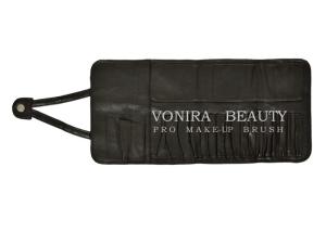 China New Fashion Makeup Cosmetic Brush Roll Pouch Pen Pencil Case Bag Faux Leather wholesale