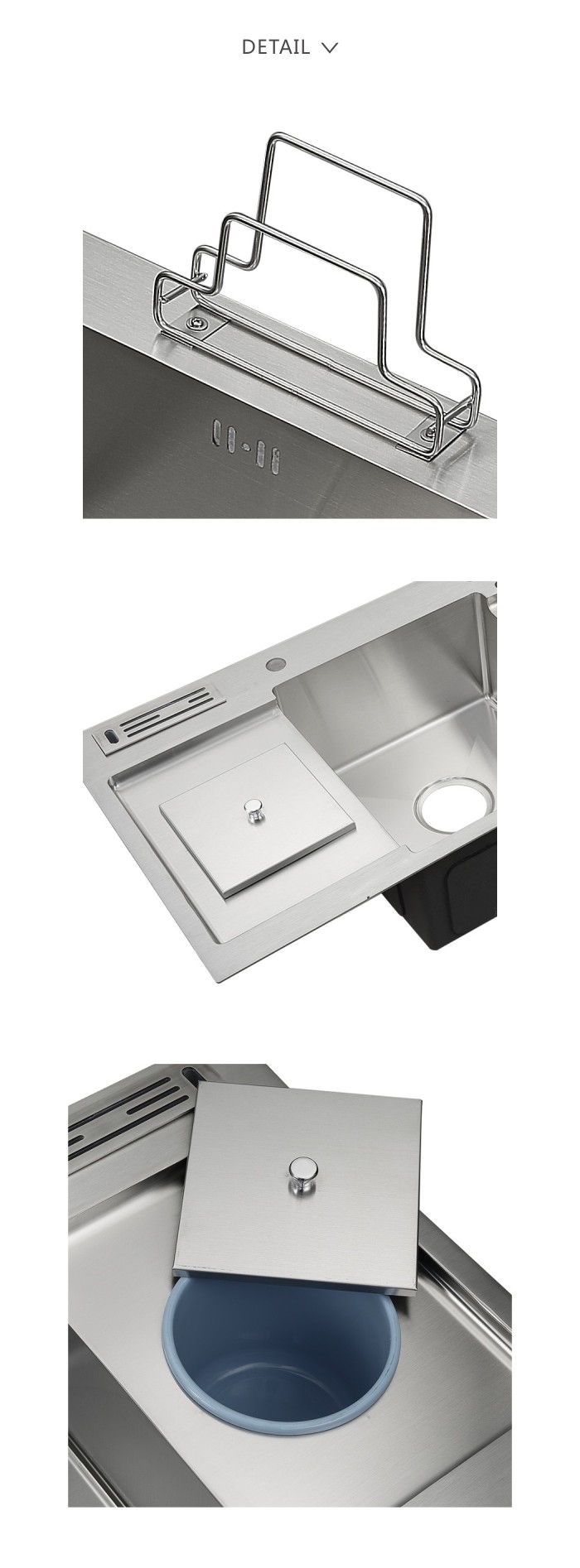 42' Top Mount Multi Function Kitchen Sink Knife Holder 105x48