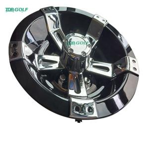 China Chrome 8&quot; Golf Cart Wheel Covers / Plastic Material Golf Cart Hub Caps wholesale