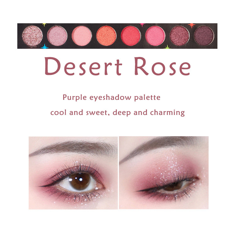 88C Colors Makeup Eyeshadow Palette Shimmer Glitter Mineral Pigmented