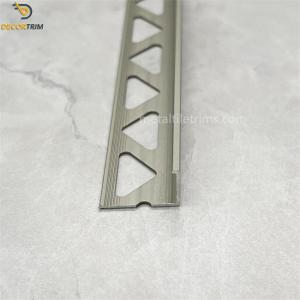 China Aluminium Trim Edg Metal Tile Trims Height 8mm / 10mm / 12mm wholesale