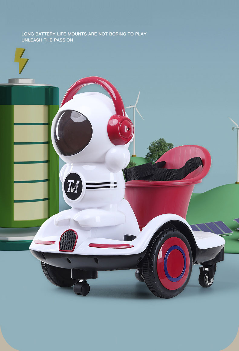 Age 4-6Y Electric Vehicles 6V 4AH Truck Car Children's Cartoon Push and Racer LED Lights Max Weight 50lbs