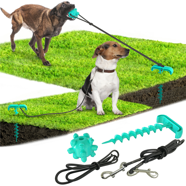ABS Cleaning Teeth Cute Pet Toys Durable Three Piece Set With Rope