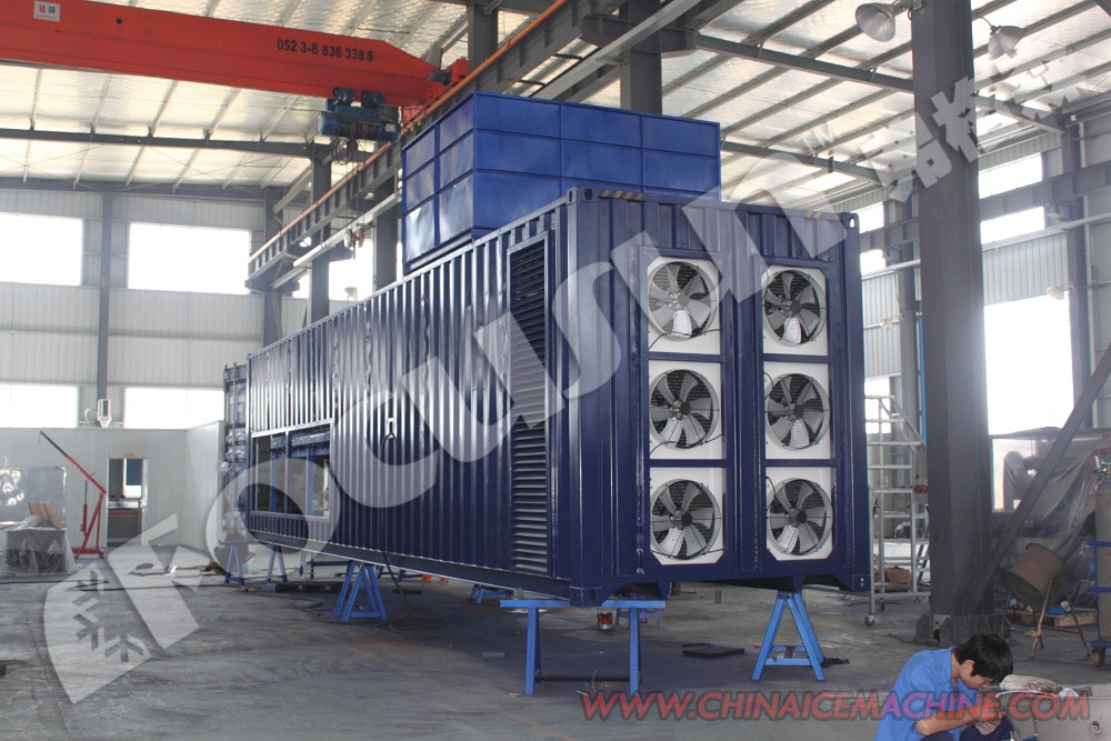 Containerized Cold Room with Lead-Acid Battery Solar Power Panel and Video Inspection