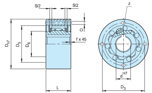 AA55 Freewheel Clutch One Way Bearing
