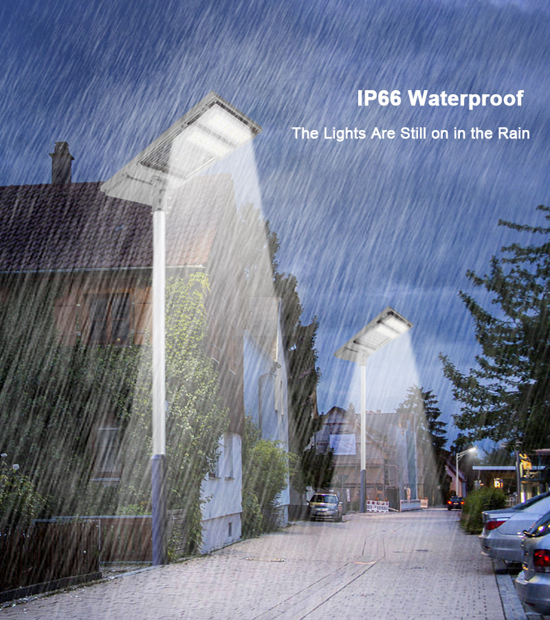 Waterproof All-in-One Solar Powered LED Street Light with Lifepo4 Lithium Battery