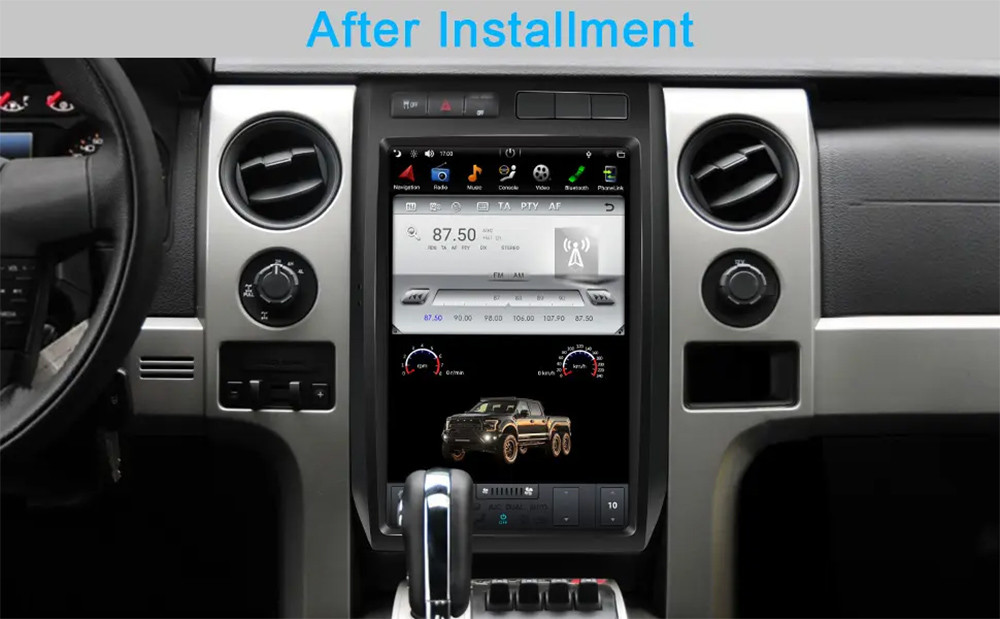 12.1'' Vertical Screen Android 13 Radio Car DVD Player For Ford F150 2009-2012